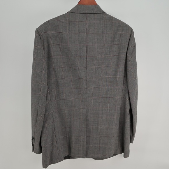 Vintage Christian Dior Monsieur Mens Plaid Two Button Suit Blazer & Pants Flaws - Picture 3 of 16